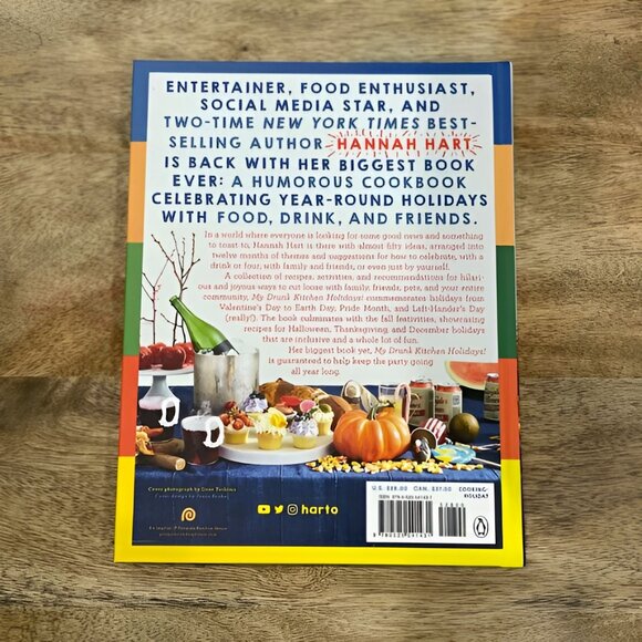 5/$20 NEW My Drunk Kitchen Holidays! Cookbook by Hannah Hart - Picture 2 of 3